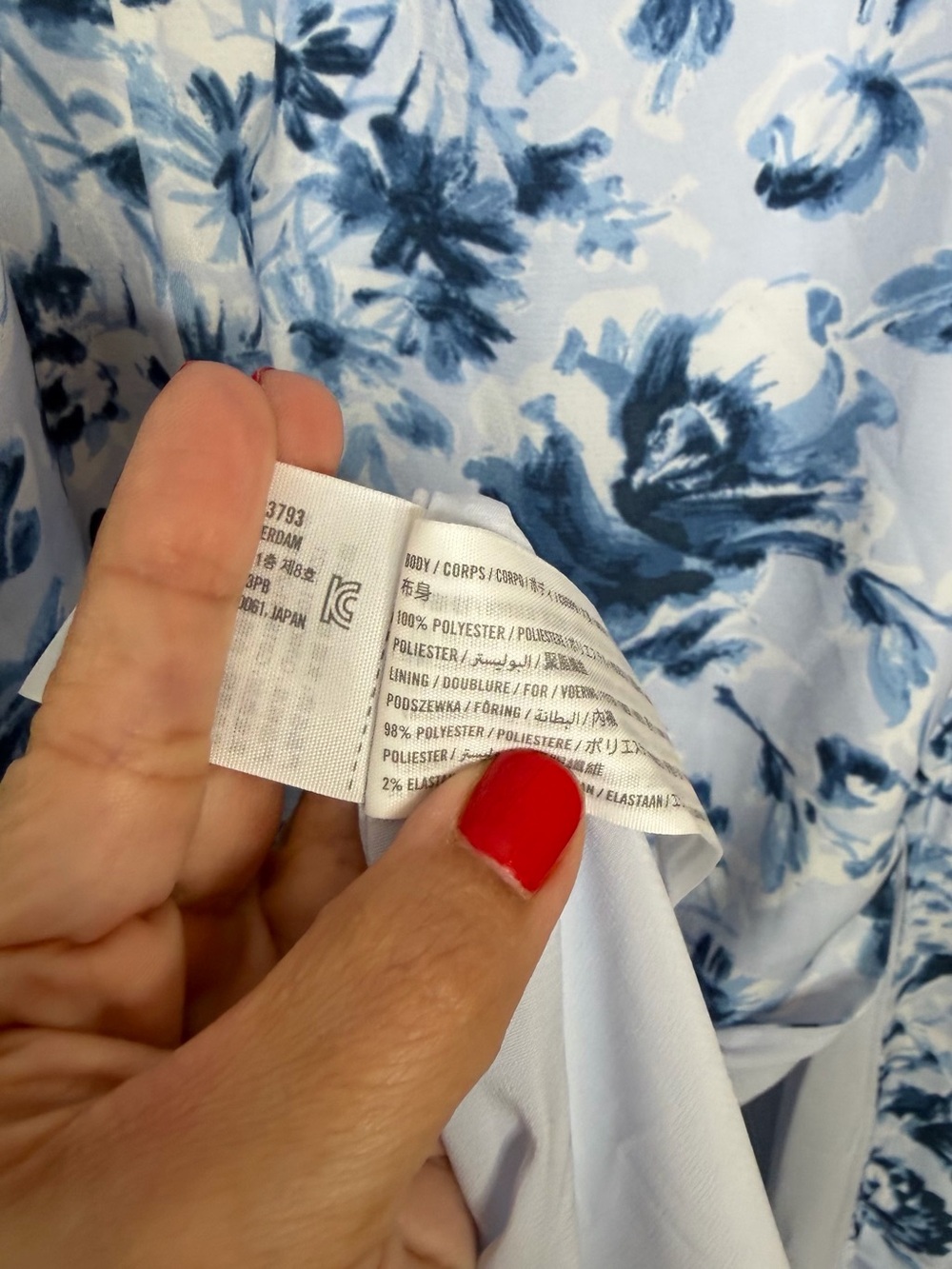 Abercrombie & Fitch White and Blue Floral Maxi Dress - Picture 5 of 9